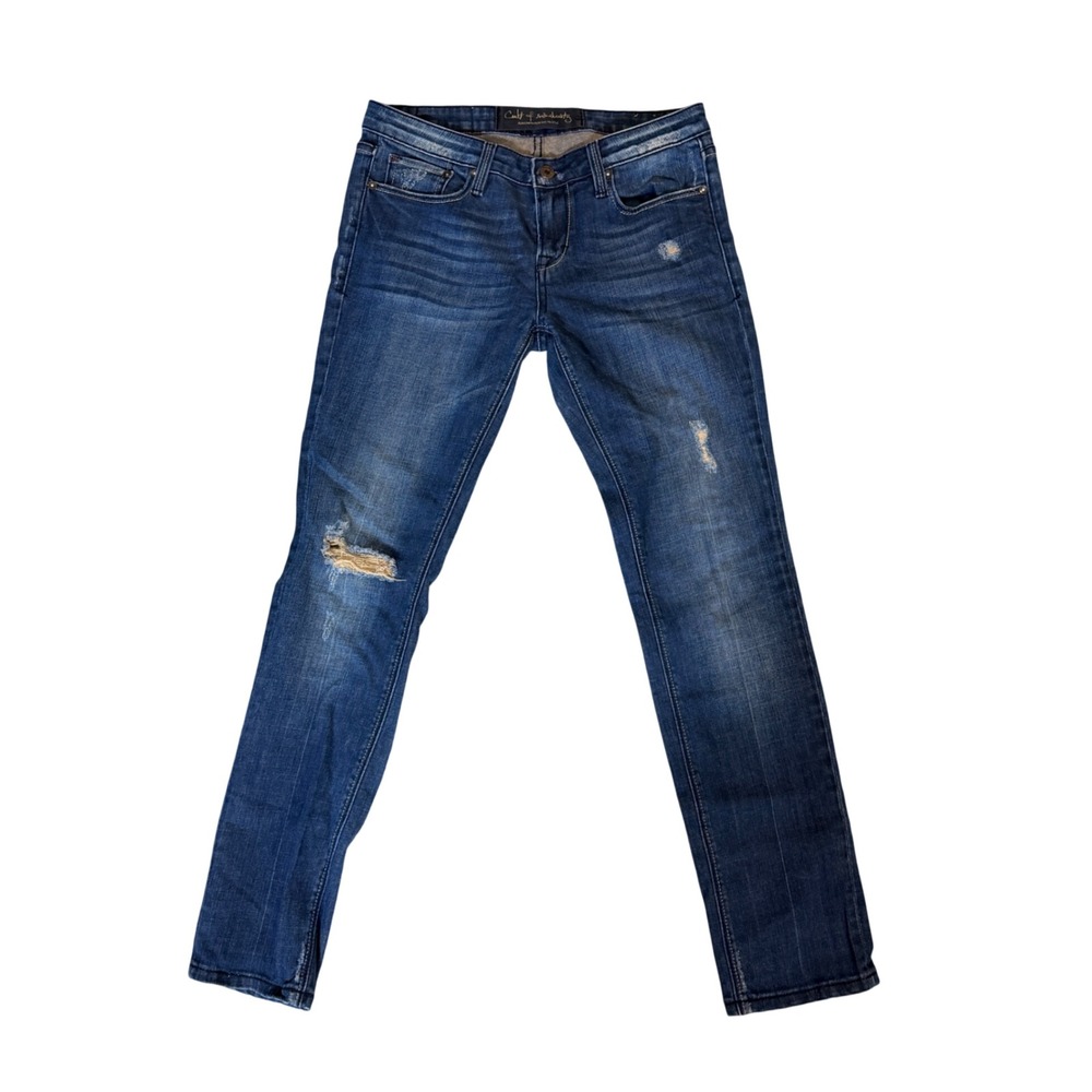 Cult of Individuality Womens Size 30 Distressed Skinny Slim Straight Jeans Y2K
